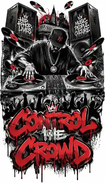 HIP-016 streetwear T-shirt design