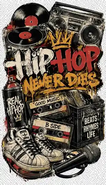 HIP-023 streetwear T-shirt design
