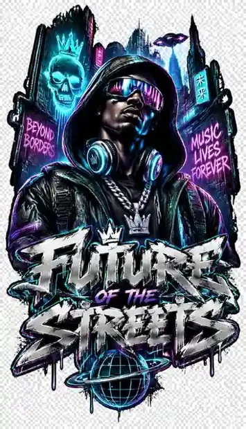 HIP-025 streetwear T-shirt design