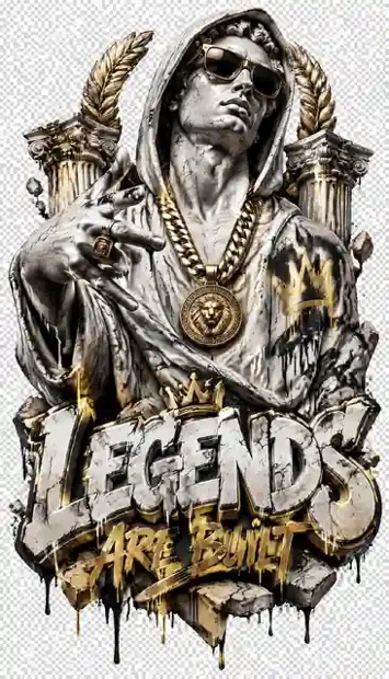 HIP-040 streetwear T-shirt design